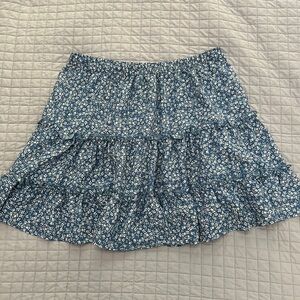 Floral Blue Skirt